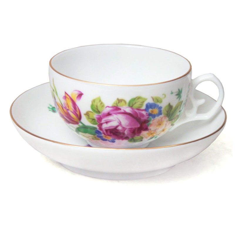 [豐名日本餐具] 咖啡杯組 牡丹 MARUI / C00CS1-68