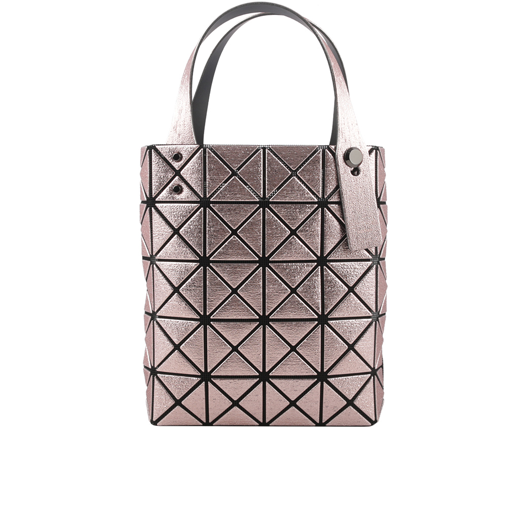 ISSEY MIYAKE BAO BAO 5X4 立體金屬色迷你方盒手提包/玫瑰粉, , large