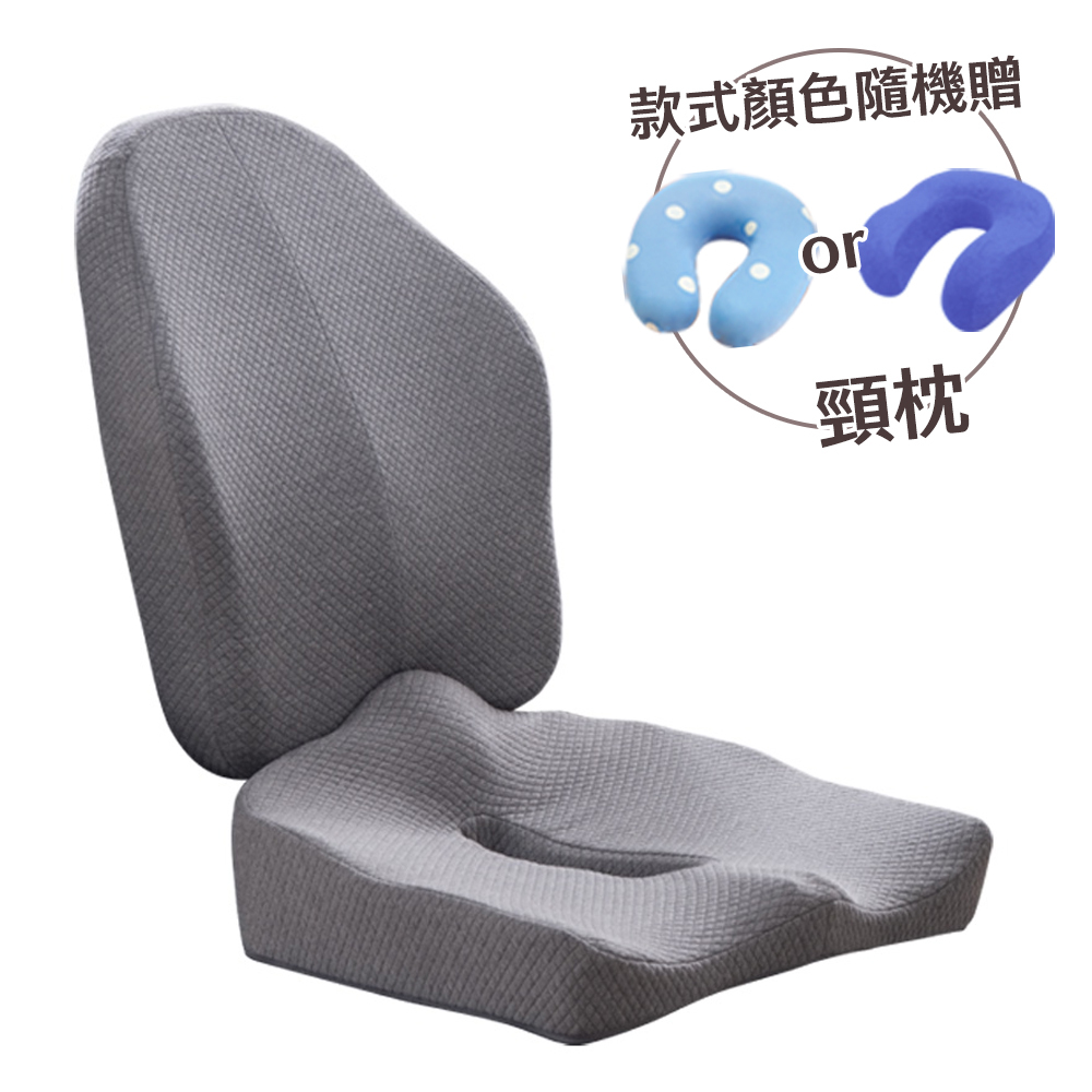【日本旭川】AIRFit氧活力進階版人體工學護脊腰靠坐墊組  透氣 坐墊 腰靠墊 椅子靠墊 坐靠墊 辦公 電腦椅 記憶棉, , large