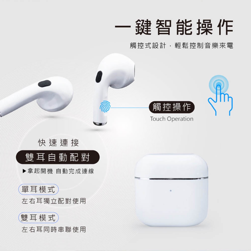 E-BOOKS SS48 經典款真無線藍牙5.3耳機 高音質立體聲 防水IPX4 通話音樂一體, , large
