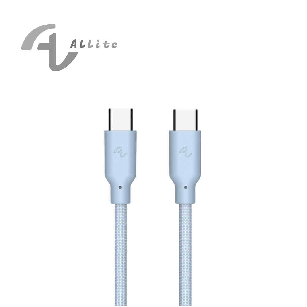 [萬摩科技]Allite Easy Cable 磁吸收納編織快充線（USB-C to USB-C）寶寶藍, , large