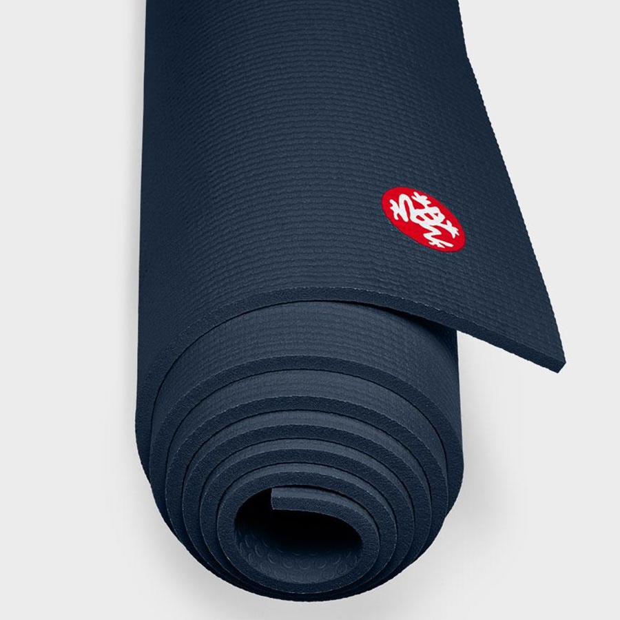 【LOTUS】Manduka PRO Mat 瑜珈墊 6mm Midnight深藍 德國製 PVC 台灣公司貨 現貨免運, , large