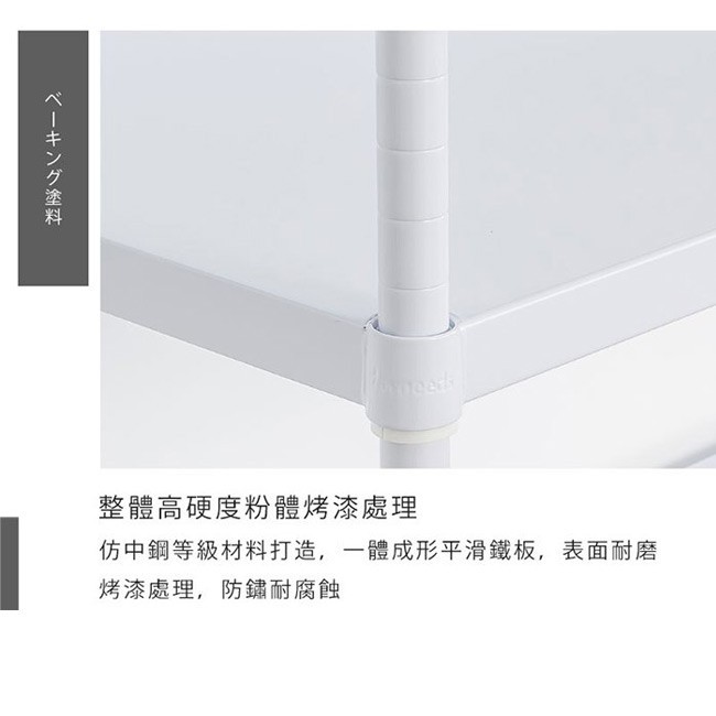 【Y HOUSE】60x35x180公分 五層無洞鐵板收納層架 置物架 鐵架-烤漆白, , large