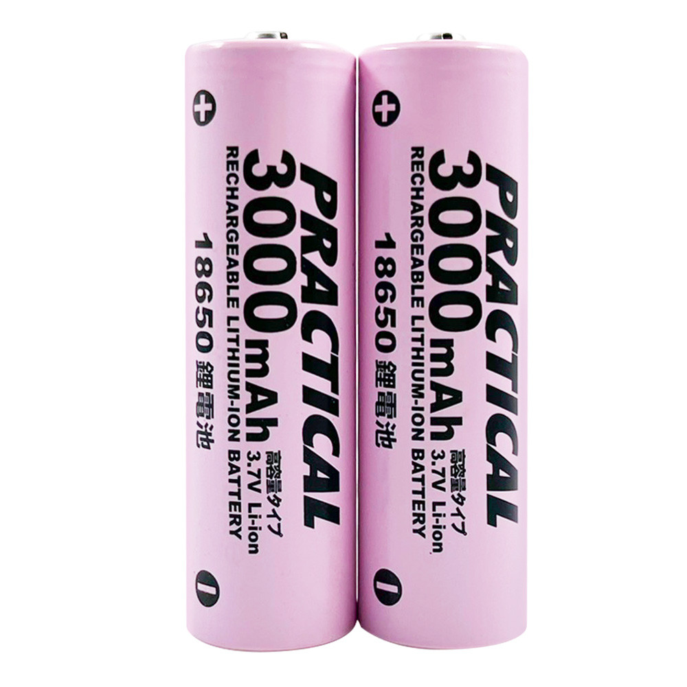 實用牌18650/3000mAh鋰充電池2入 PRA-3000-2 低自放電 標準檢驗局認證合格, , large