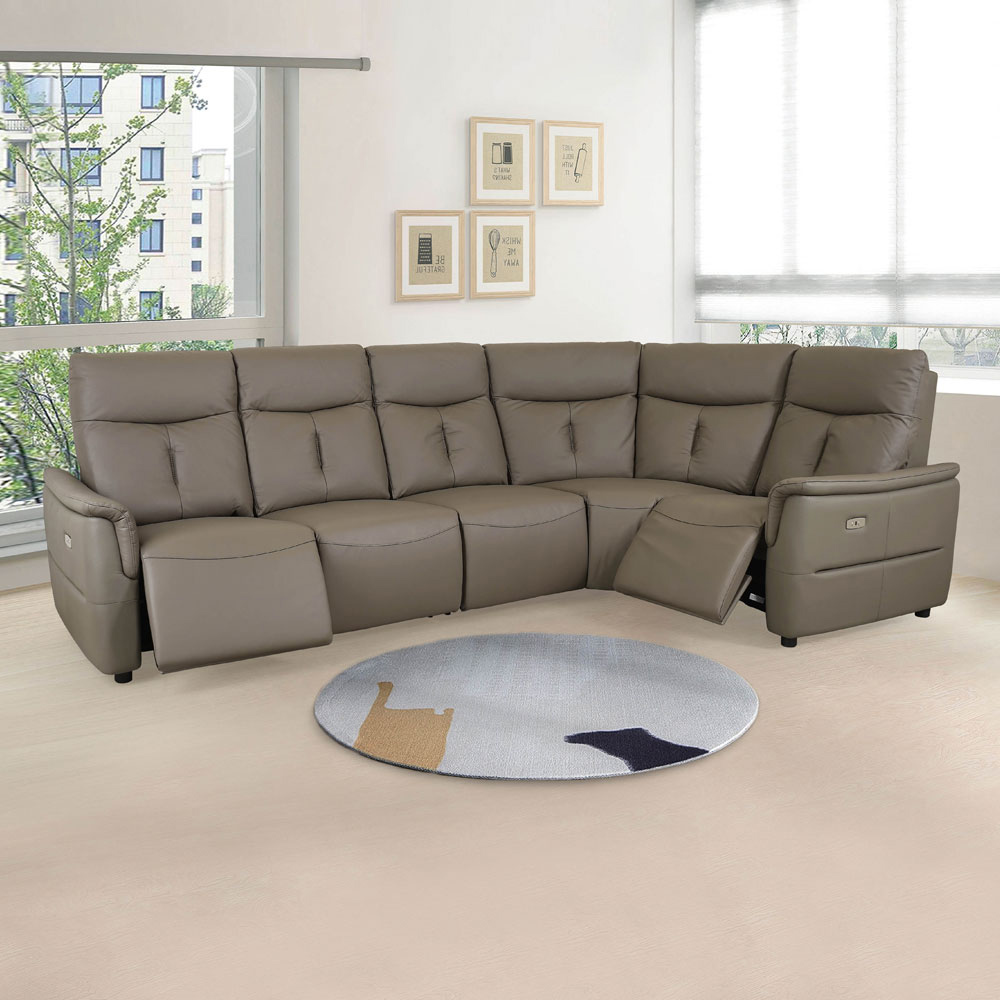 【Homelike】 喜家居10.3尺轉角L型雙電動沙發(2367)