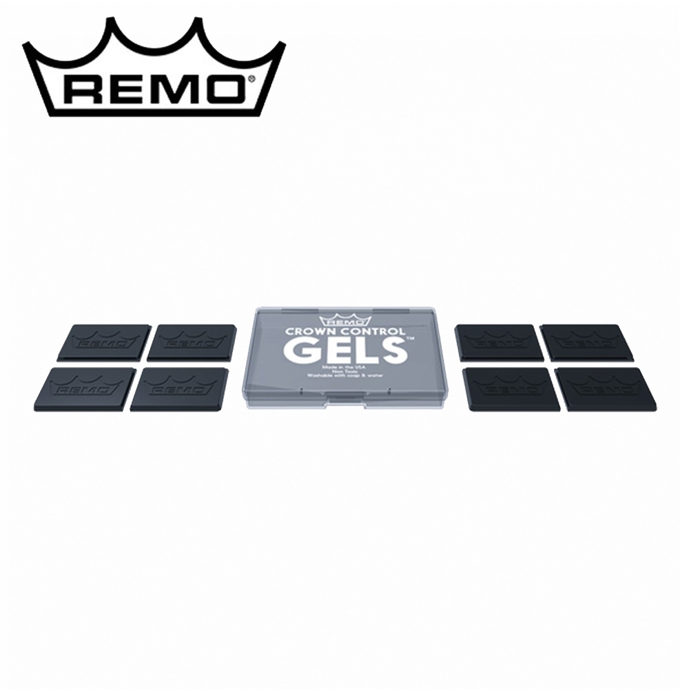 REMO Crown Control Gels CC-1000-00 弱音膠 (8片裝)【敦煌樂器】, , large