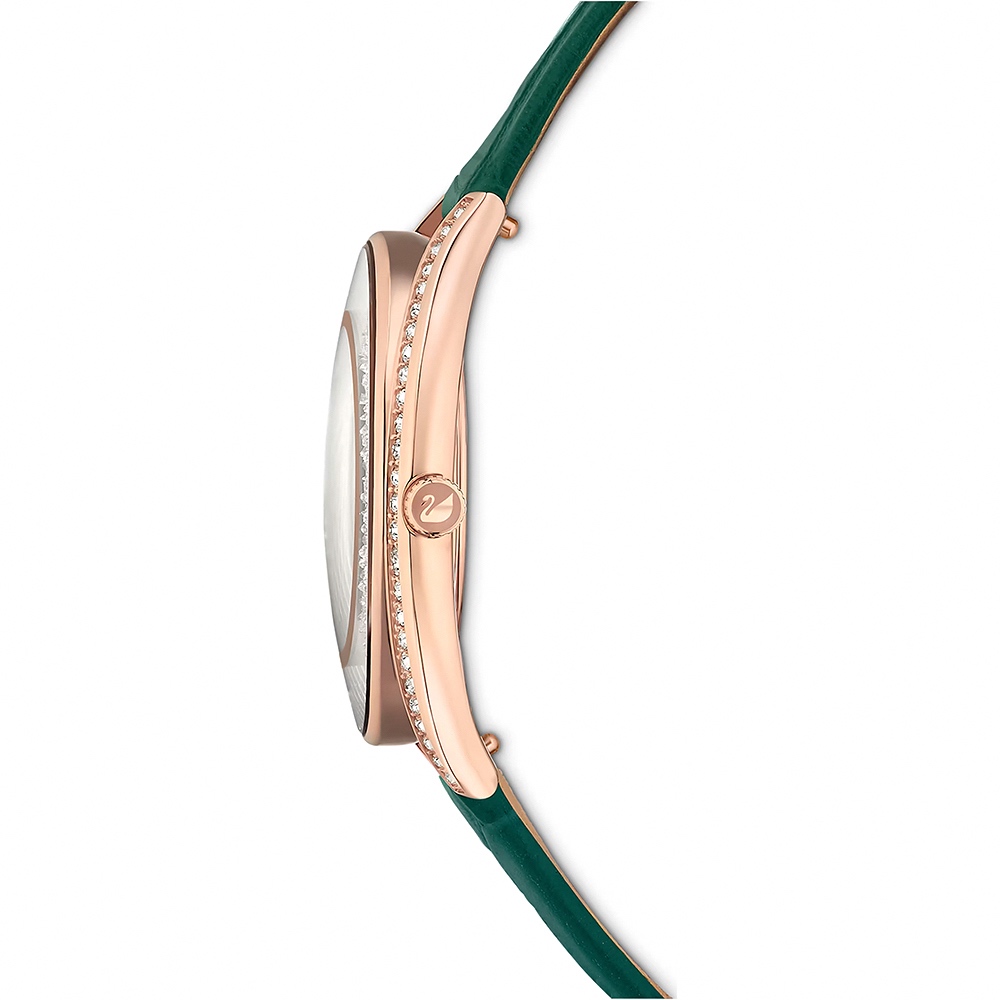 SWAROVSKI 施華洛世奇 Crystalline Aura 奢華水晶女錶 手錶-35.5mm(5644078), , large