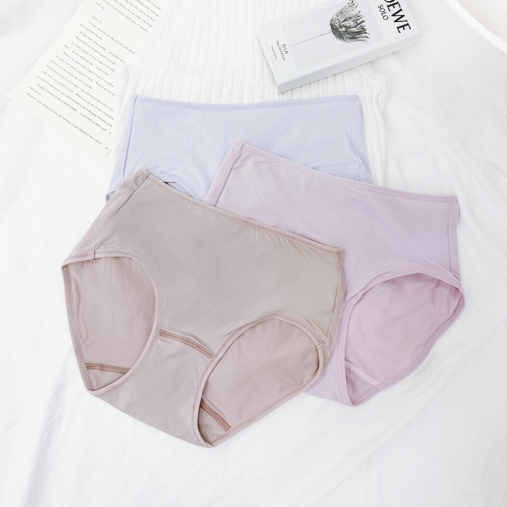 【Clany可蘭霓】 抗菌親膚天絲棉Protimo中腰高彈內褲 M-XL 燕麥膚 2230-15, , large