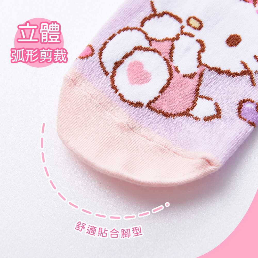 (多款)Sanrio 三麗鷗短襪【旺達棉品】 MM-A538 KT-A647 , , large