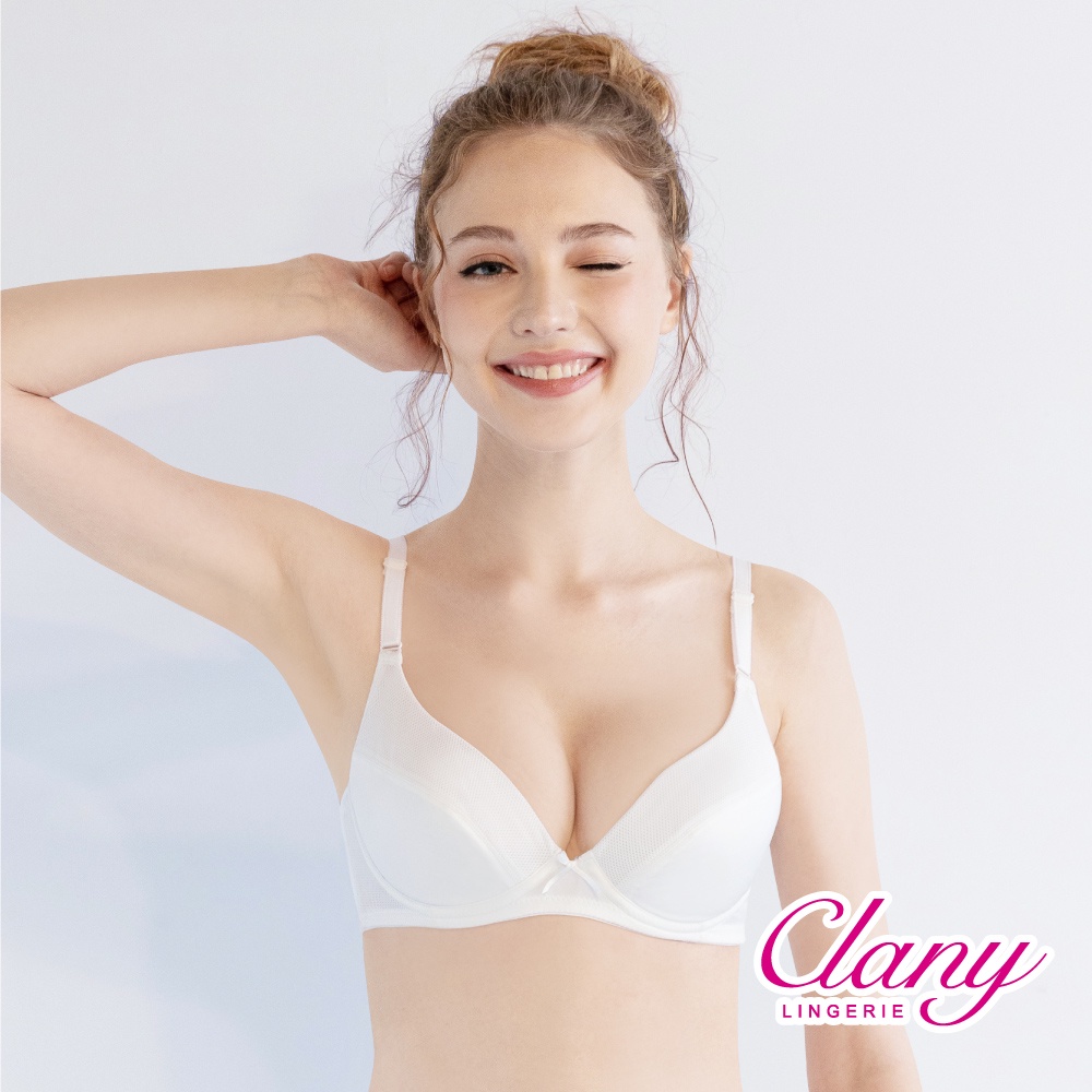 可蘭霓Clany 無痕透氣排汗軟鋼圈BCD罩杯學生舒適內衣 少女成長型涼感台灣   6990-22 白, , large