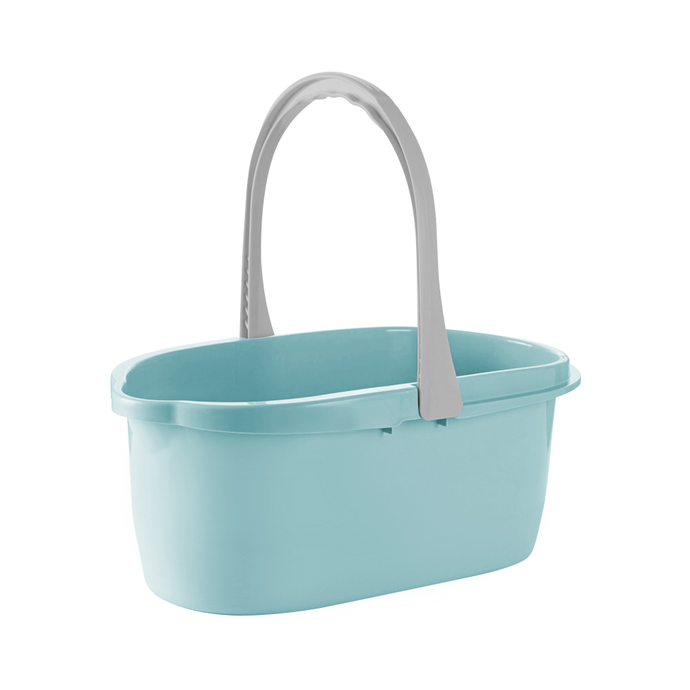 Portable mop bucket with wheels 18 liters, , large