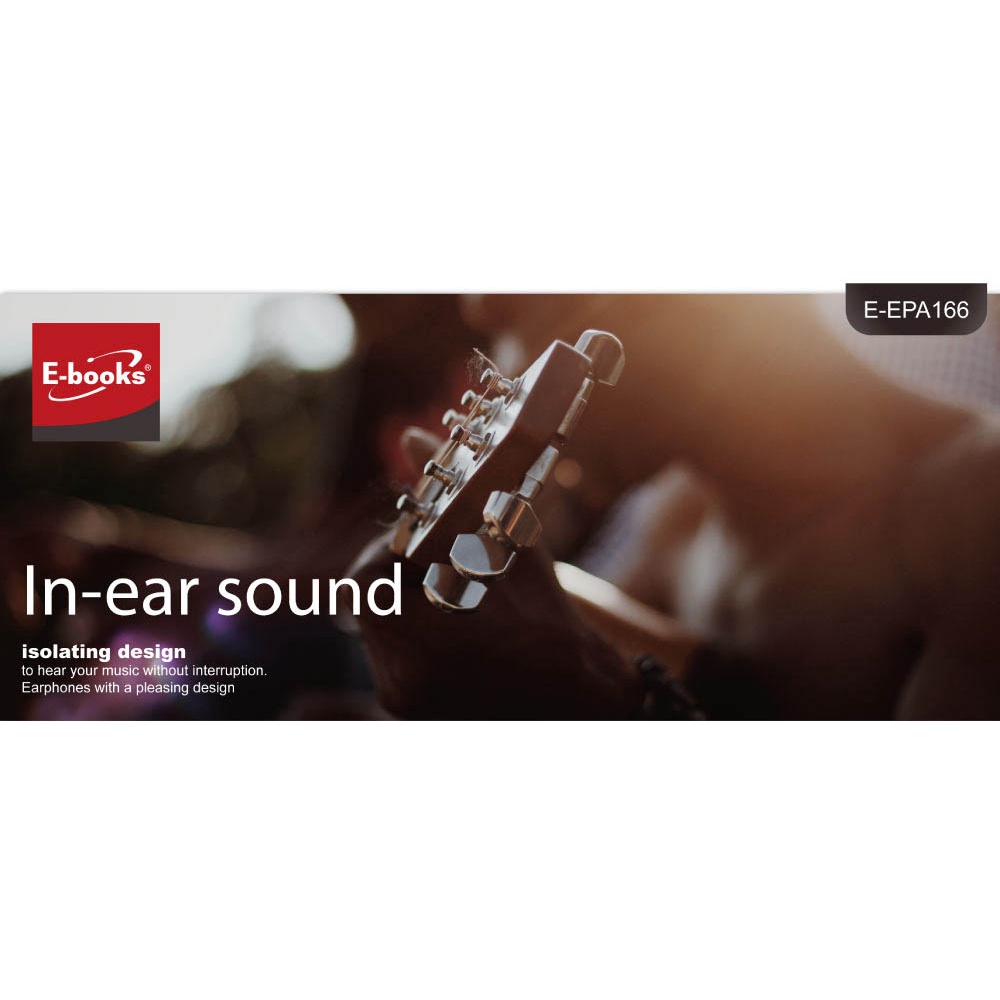 E-BOOKS S76 Classic Sound Control Headphones In-Ear Headphones Support Call Music Playback Sound Quality Compatible with Android/iOS, 白色, large