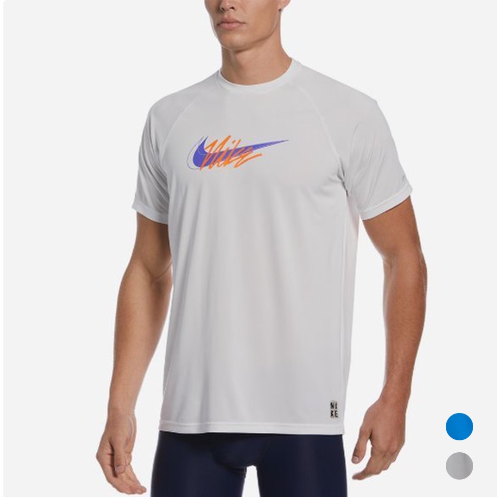 NIKE SCRIPT LOGO 成人男性短袖防曬衣 抗UV DRI-FIT 運動上衣 NESSC653 【樂買網】, , large