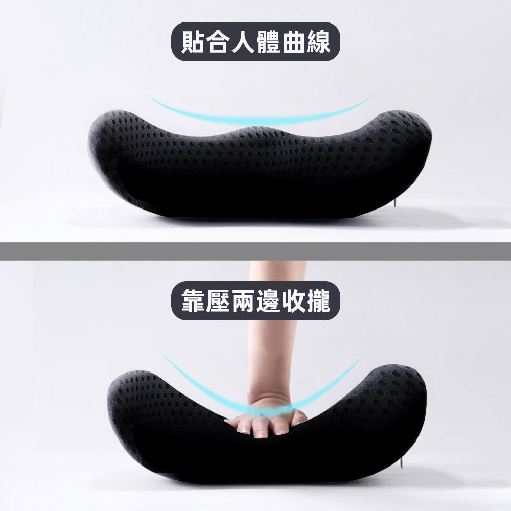 【上手家居】透氣汽車靠枕頭枕-2件組 黑色2件組合(汽車頭枕/汽車腰靠/車用頭枕/車用靠枕/車用枕頭/汽車靠墊/汽車枕頭), , large