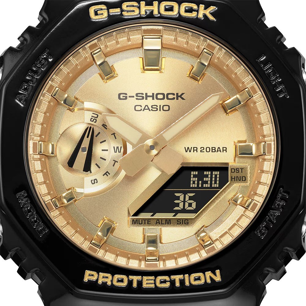 CASIO 卡西歐 G-SHOCK 2100八角金屬光手錶 GA-2100GB-1A, , large