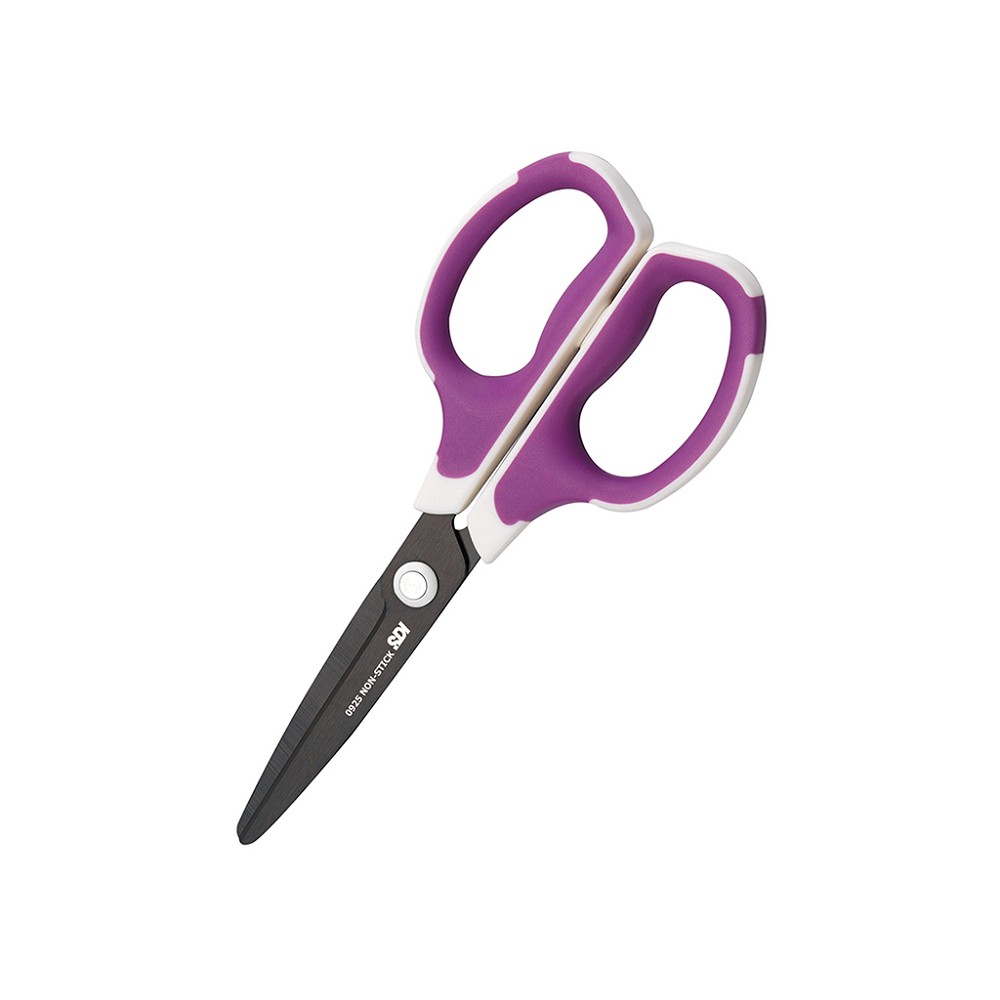 【龍品文創】SDI 手牌 0925C 滑利剪氟不沾膠剪刀-1支入-顏色隨機出貨, , large