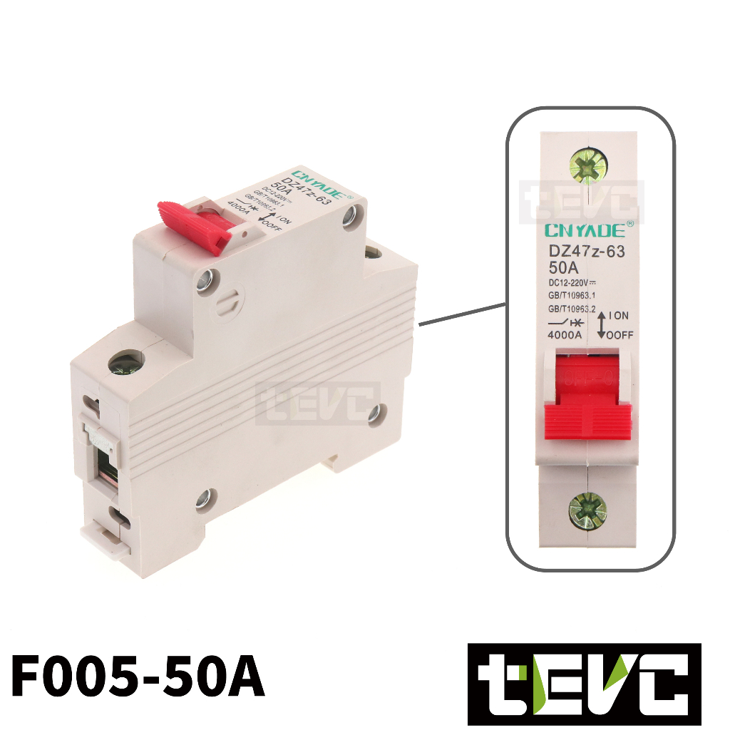 《tevc》F005 DC無熔絲 1P 直流 空氣開關  32A, , large