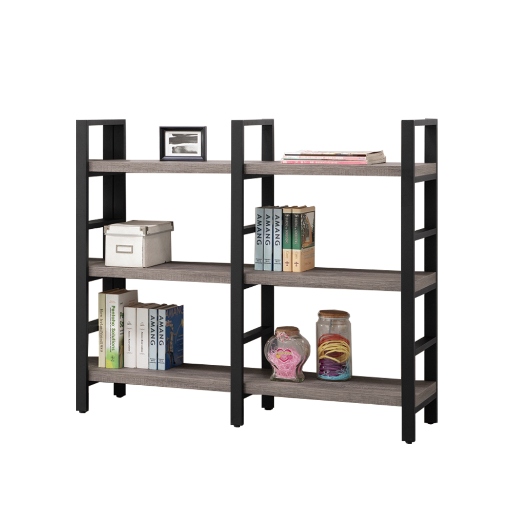 【唯熙傢俱】安迪工業風灰橡色4尺書架, , large