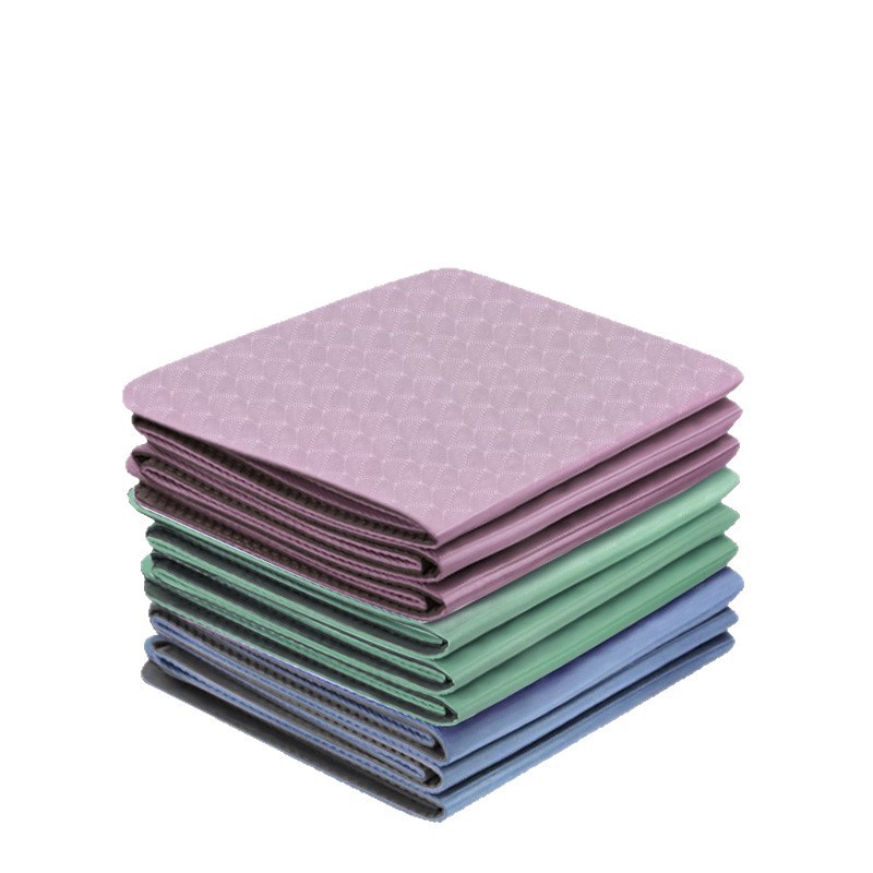 SGS合格 TPE摺疊瑜珈墊 183&times;61&times;0.4cm/顏色隨機(贈便攜收納袋), , large