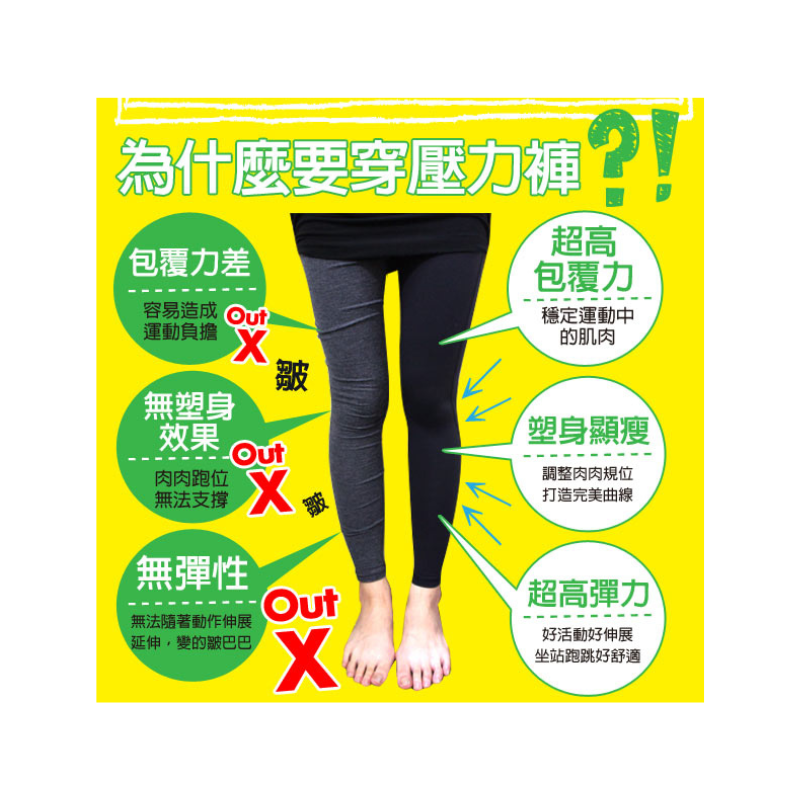 【EHeart】塑身美腿曲線修飾壓力褲, , large