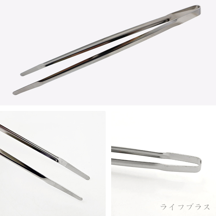日本製ECHO不鏽鋼細長料理夾-6支, , large