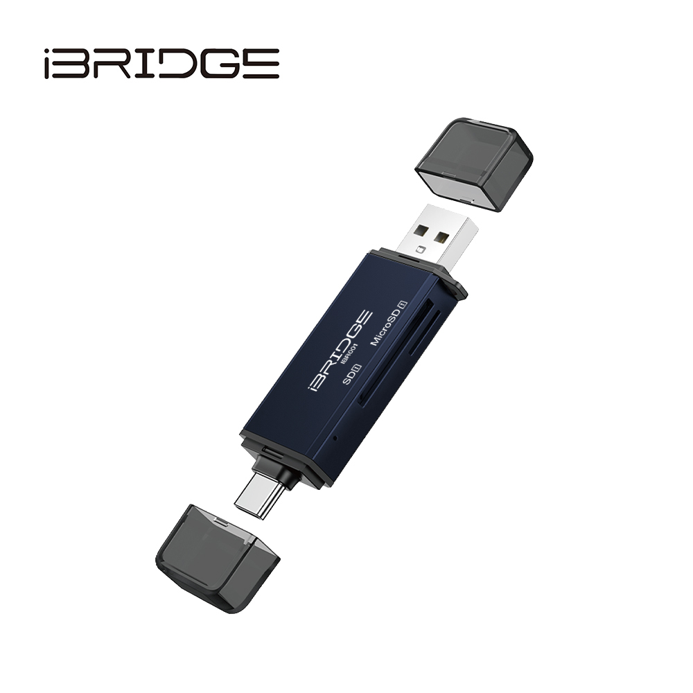 iBRIDGE Type-c+USB3.0 multi-function OTG card reader, , large