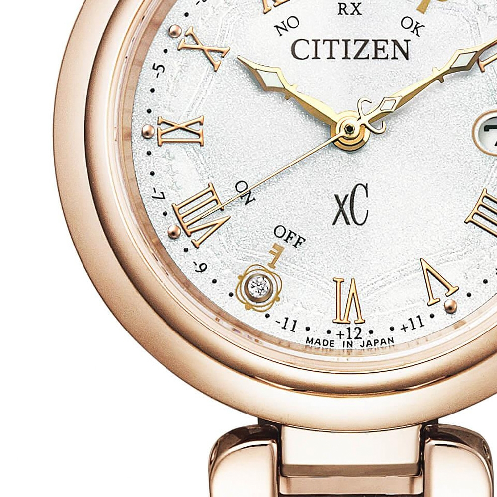 CITIZEN 星辰 XC 希望之鑰 限量鈦 光動能電波女錶 ES9464-52B, , large
