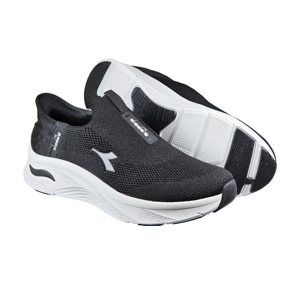 DIADORA迪亞多那 快易穿健走鞋 男運動鞋 休閒鞋 男鞋 寬楦 反光 透氣 吸震 彈力 耐用 耐磨 止滑 黑 藍, 藍,25.5, large