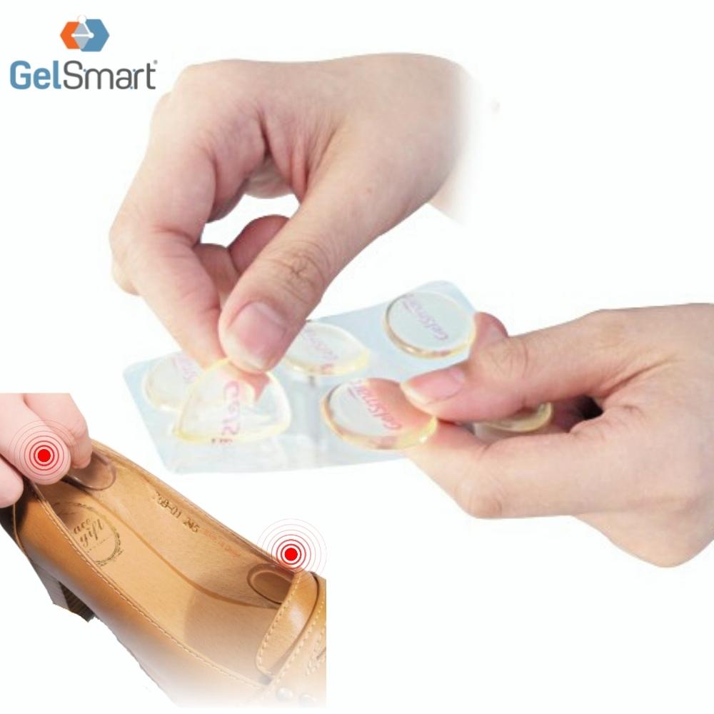 【GelSmart吉斯邁】凝膠足部舒適貼-6片裝(避免穿鞋咬腳、摩擦不適、PU-UG8102), , large