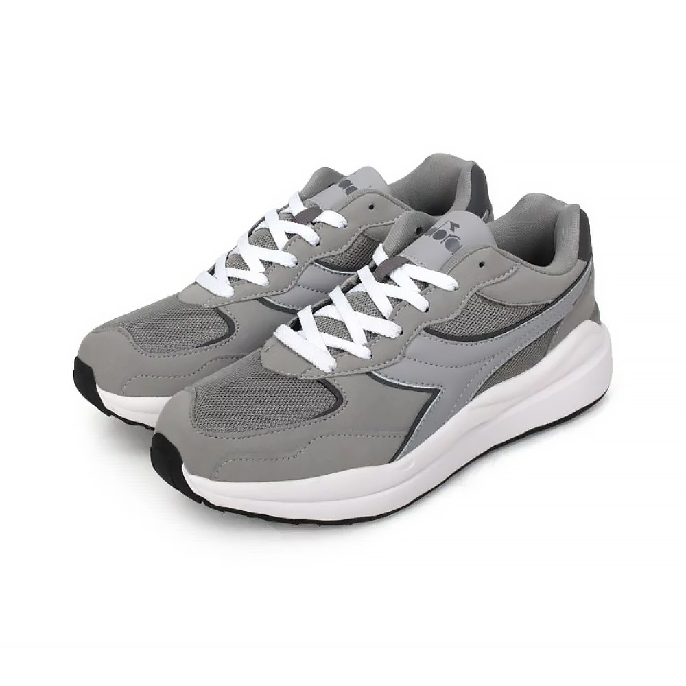 DIADORA迪亞多那 時尚運動男鞋 男運動鞋 男鞋 休閒鞋 復古 反光 輕量 透氣 保護後跟 足弓支撐 止滑 黑 灰, , large