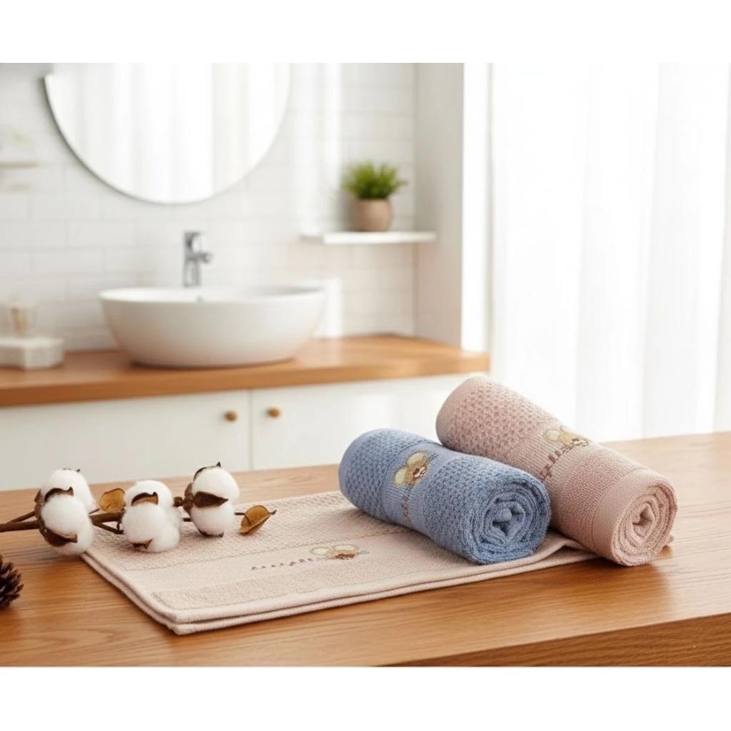 [凱美棉業] 4入組 隨機出色 純棉網紗 親膚大人巾/擦澡巾/洗臉巾/毛巾 大耳鼠款, , large