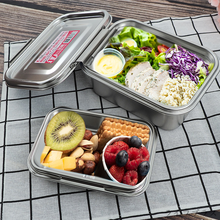 極緻316不鏽鋼密封餐盒/便當盒-17cm-加高-2入, , large