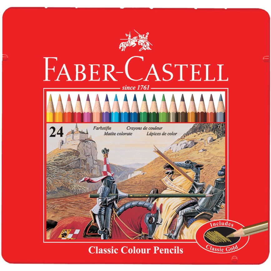 FABER-CASTELL輝柏 紅色系 油性彩色鉛筆-24色(115845), , large