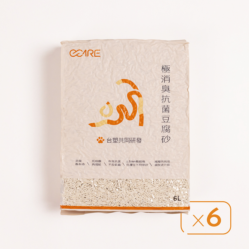 [ChiChrngTek]O-Care Oyster Shell Tofu Cat Litter(6 bags)