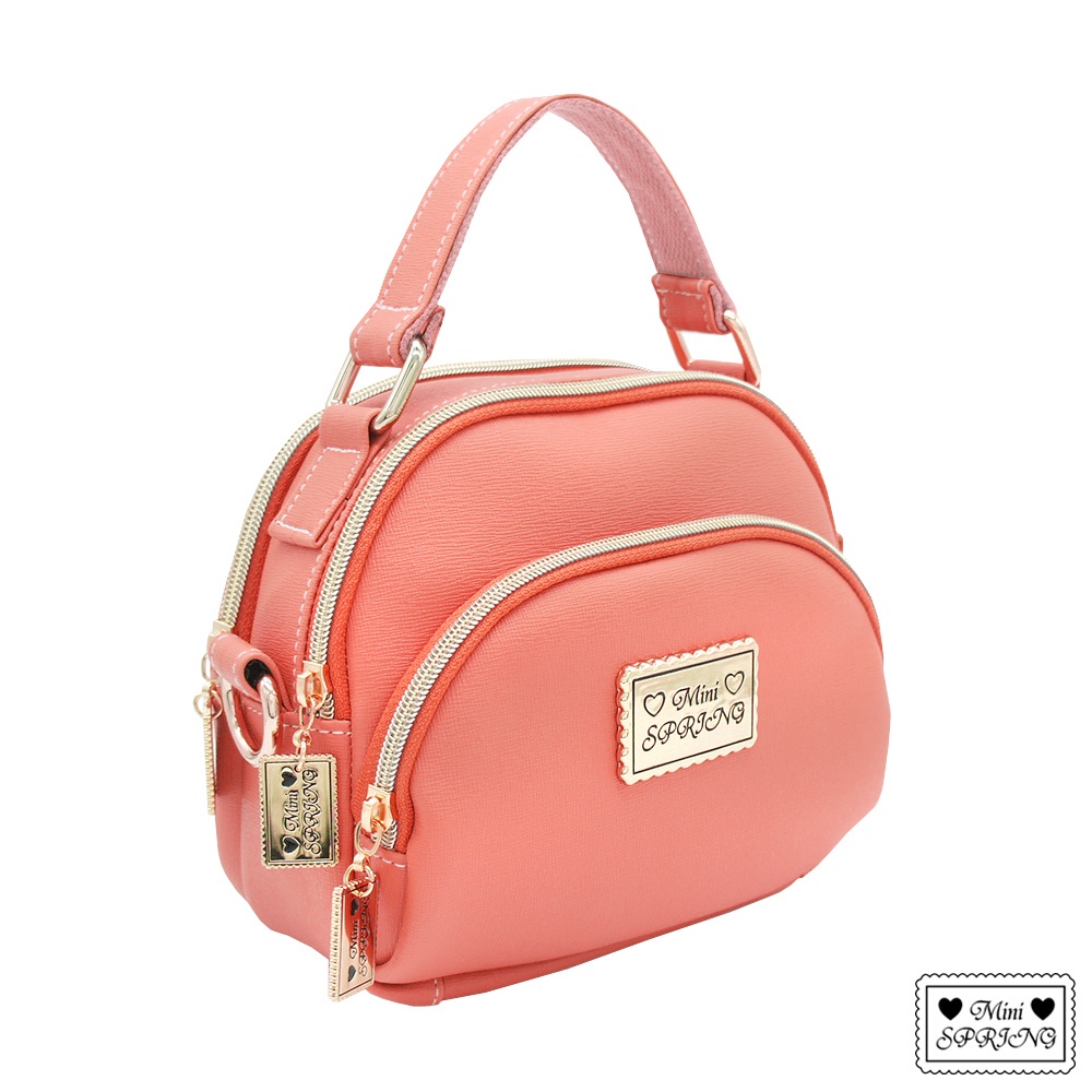 MINI SPRING-經典法式餅乾小巧包 皮質斜背包 皮質手提包 MIT台灣製造皮包 -多色, , large