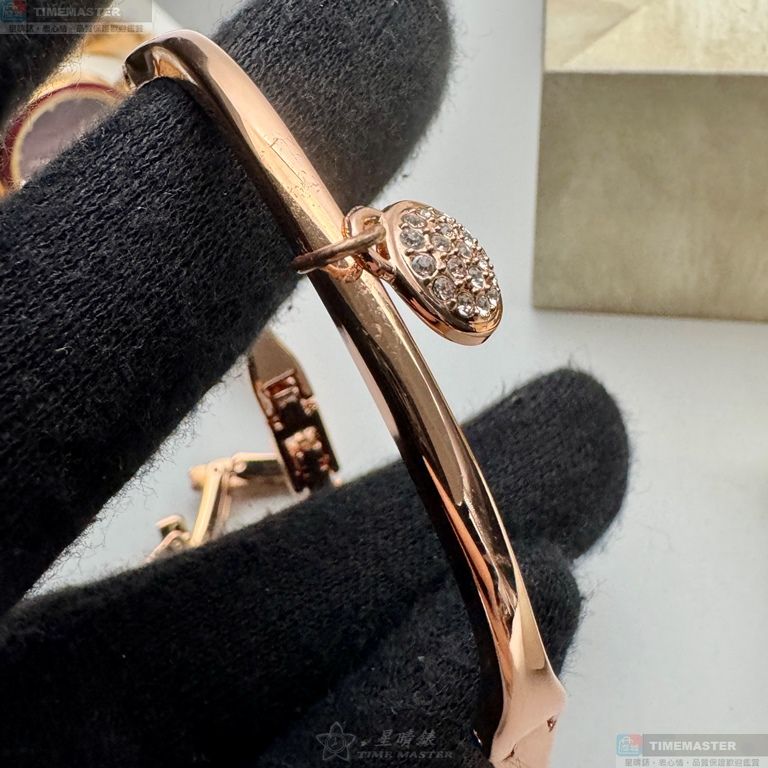 [星晴錶業]ANNE KLEIN手錶,26mm,AN00200桃紅色錶面玫瑰金錶殼玫瑰金色合金錶帶款, , large