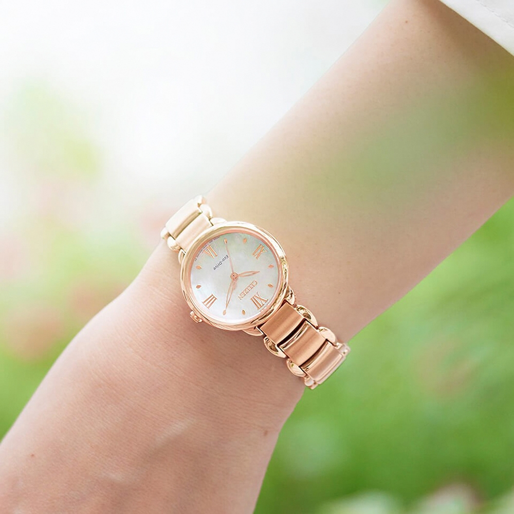 CITIZEN 星辰 聖誕節推薦錶 L系列 光動能大三針女錶 EM0928-84D, , large