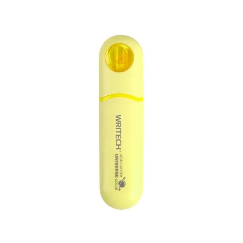 【龍品文創】WRITECH W-8154 時空艙螢光筆-驕陽黃-1支, , large