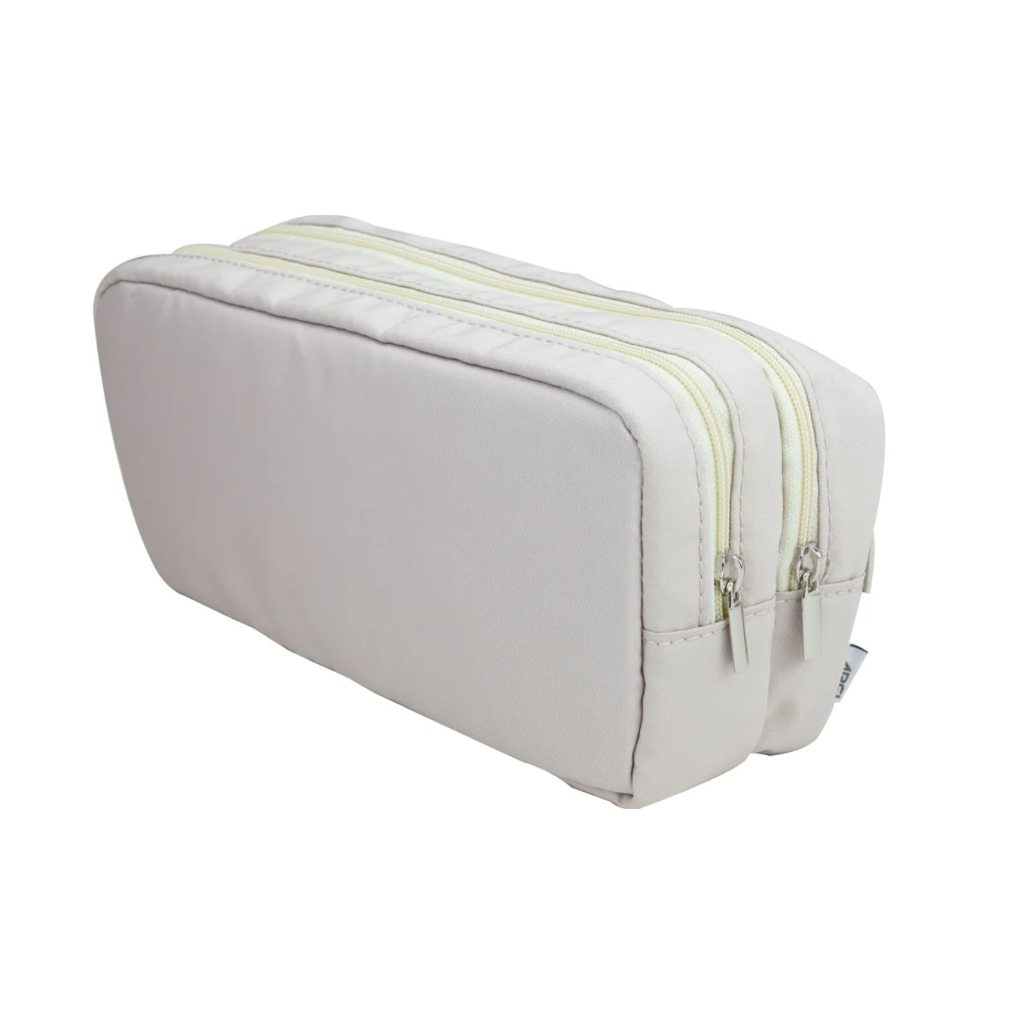 力大牌ABEL 柔彩三層大容量筆袋(08701) 綠/粉蜜藕粉, , large