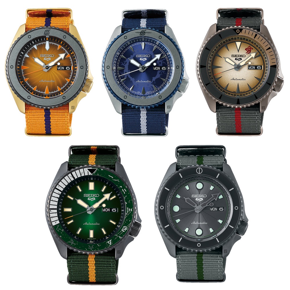SEIKO 精工 5 Sports x 火影忍者 鳴人 聯名限量機械錶SRPF70K1/4R36-10B0O, , large