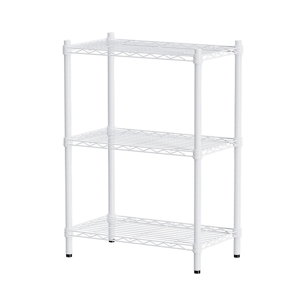 【Y HOUSE】60x45x90cm Lightweight Three-layer Iron Rack Iron Rack Shelf-Painted White, , large