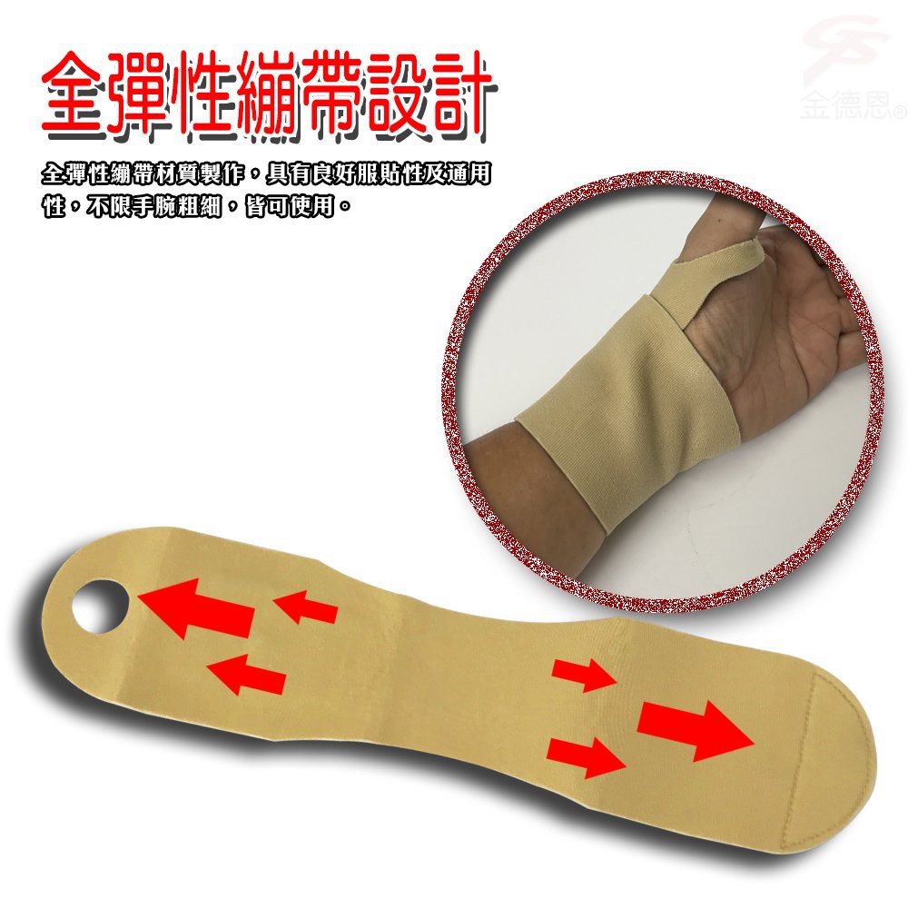 GS MALL 台灣製造 磁石手腕護腕套 31x7cm 護腕套 護腕 腕套 磁石護腕套 磁石腕套 手腕套 護具, , large