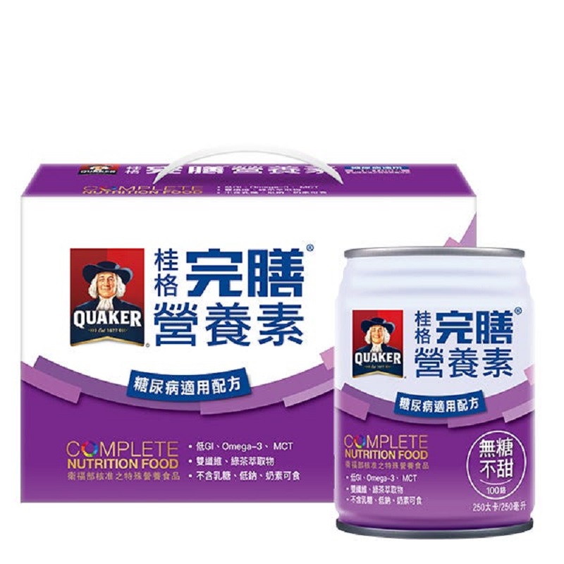 桂格完膳營養素糖尿病適用無糖100鉻24入 家樂福線上購物