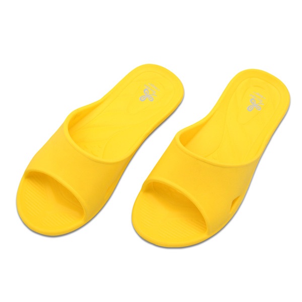 indoor slippers, 黃色-18cm, large