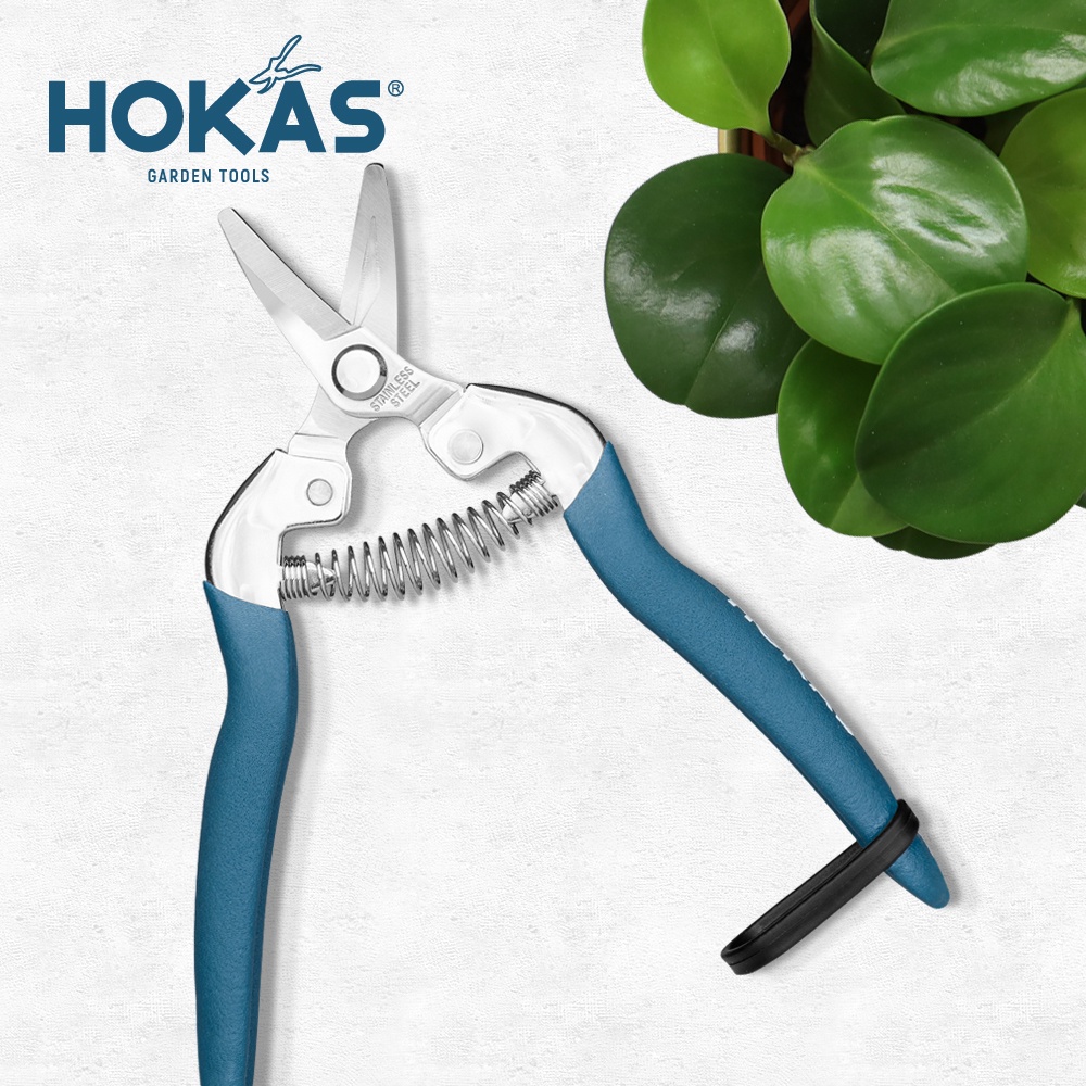 【HOKAS】S517短曲刃芽切剪  (採果剪 盆栽剪刀  園藝剪 花藝剪刀 樹葉剪 剪定鋏 番茄剪 修剪細枝剪), , large