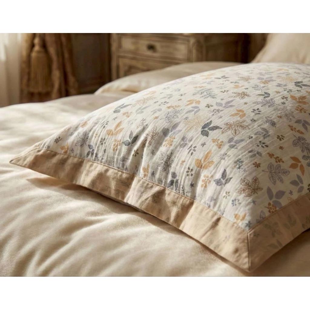 凱美棉業 高品質四層棉麻枕頭巾／枕巾, , large