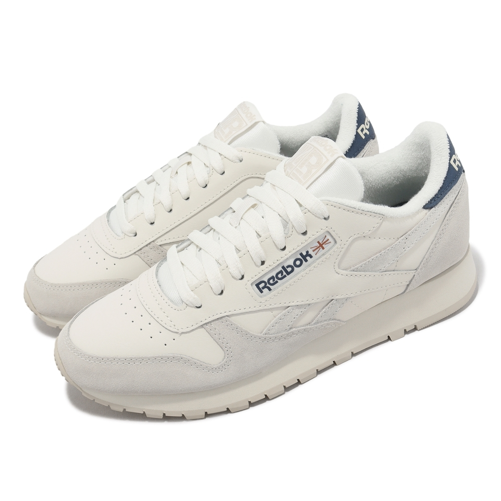 [秉宸] REEBOK CLASSIC LEATHER 休閒鞋 麂皮 復古穿搭 白藍 100032773 23FW, , large