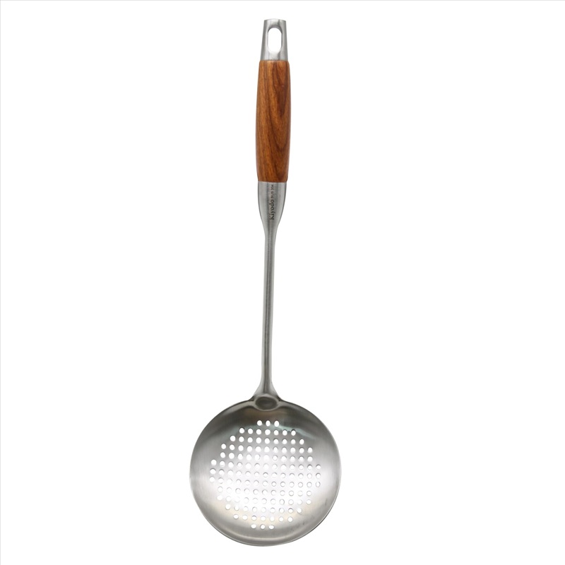 Stainless steel slotted spoon, , large