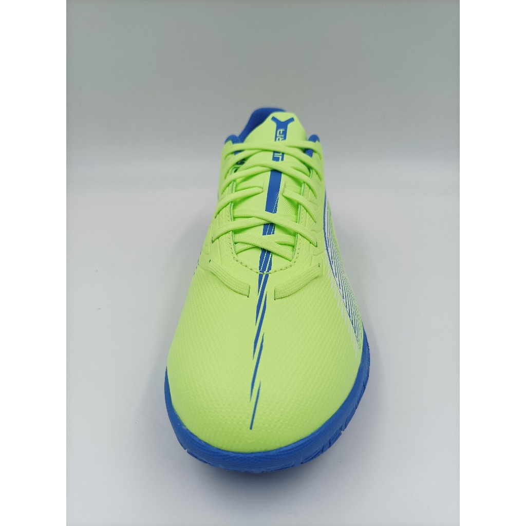 PUMA ULTRA 5 PLAY IT 成人 青蘋綠/藍 全尺寸平底鞋 室內足球 10790703【樂買網】, , large