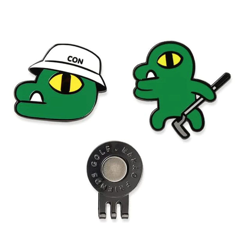 KAKAO FRIENDS 高爾夫球標 鱷魚Con 帽夾球標 高爾夫禮物, , large